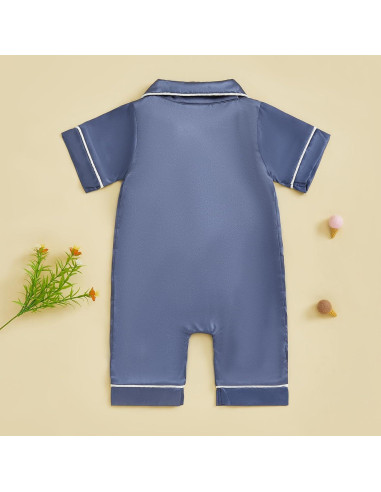 Pijama de Seda Satinada Kuriozud para Niños 0-24 Meses