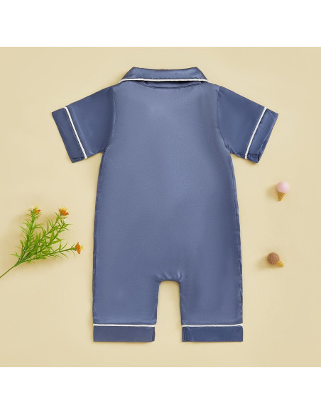Pijama de Seda Satinada Kuriozud para Niños 0-24 Meses