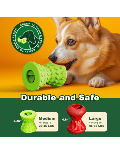 Juguete Dispensador de Golosinas para Perros Doudele Verde 2
