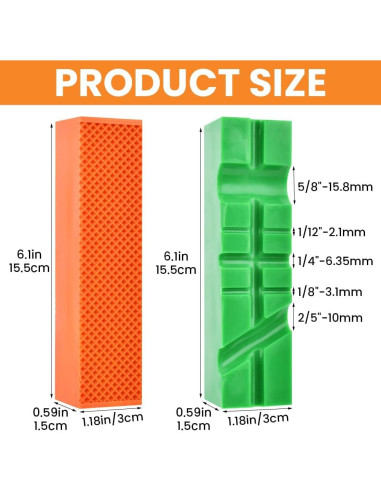 Almohadillas de Mandíbulas de Tornillo Loyanger 2 Pares TPU