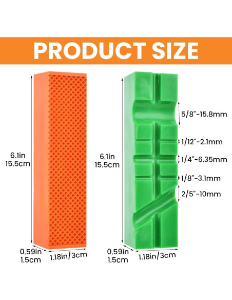 Almohadillas de Mandíbulas de Tornillo Loyanger 2 Pares TPU