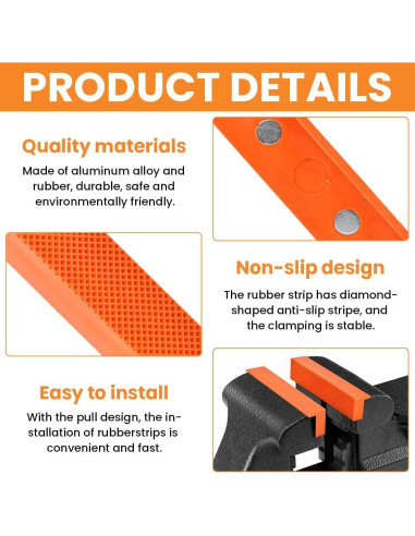 Almohadillas de Mandíbulas de Tornillo Loyanger 2 Pares TPU