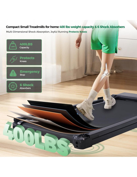 Caminadora Eléctrica Plegable HevGlrm 3.5HP para Casa