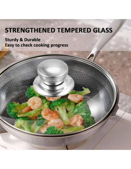 Tapa de sartén de vidrio 20 cm Laplad, apta para lavavajillas