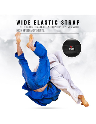 Protector de ingle DXM SPORTS para hombres - Ajustable, Negro