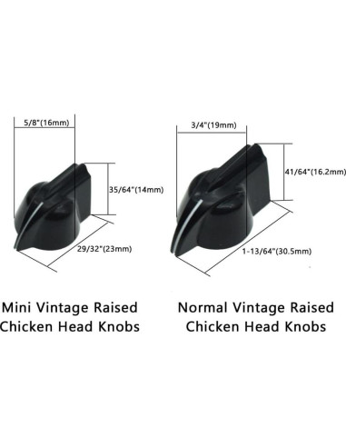 Dopro Perillas de Potenciómetro Mini Vintage 12-Pack Blanco Envejecido