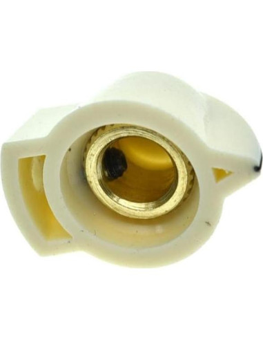 Dopro Perillas de Potenciómetro Mini Vintage 12-Pack Blanco Envejecido