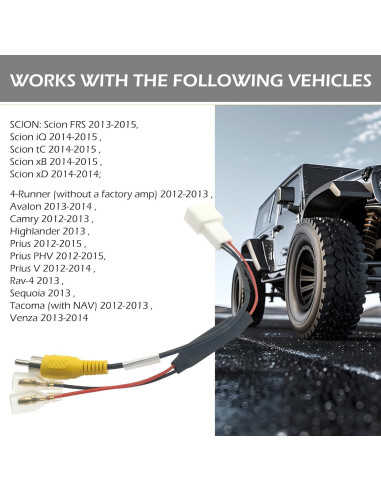 Cable de Conexión de Cámara de Respaldo 4 Pines Arwrilt