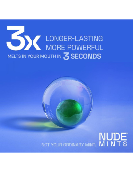NUDE Mints | Cápsulas Líquidas Menta Pimentada - 300 Unidades