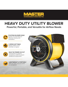 Soplador Utilitario Pesado Master MAC-310A-121 3 Velocidades 2