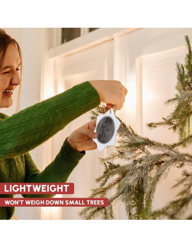 Adorno de Porcelana Copo de Nieve 3Drose Vintage TLR 7.62 cm