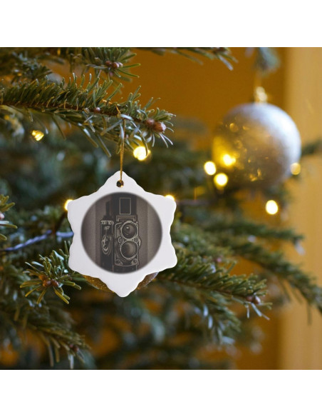 Adorno de Porcelana Copo de Nieve 3Drose Vintage TLR 7.62 cm