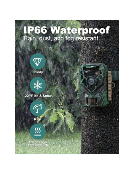 Cámara de Sendero KJK GE-HC201-1 36MP 2.7K Visión Nocturna