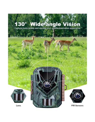 Cámara de Sendero KJK GE-HC201-1 36MP 2.7K Visión Nocturna