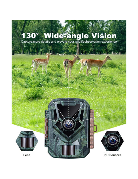 Cámara de Sendero KJK GE-HC201-1 36MP 2.7K Visión Nocturna