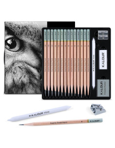 Set de Lápices de Dibujo Profesional KALOUR 18 Piezas