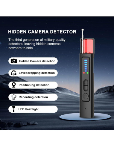 Detector de Cámara Oculta Mgmcm 6 Niveles de Sensibilidad