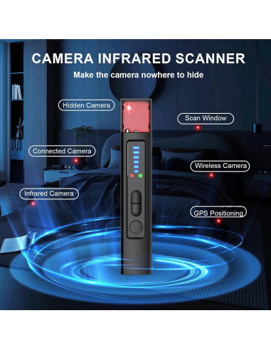 Detector de Cámara Oculta Mgmcm 6 Niveles de Sensibilidad