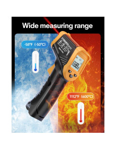 Termómetro Infrarrojo Eventek GM66 -50C a 600C Preciso 2