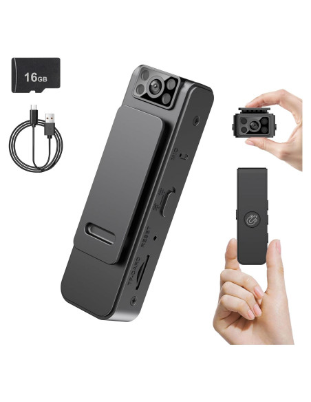 Cámara Corporal Intepoll SCAM-T004 1080P Magnética Compacta