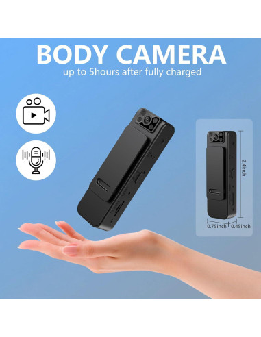 Cámara Corporal Intepoll SCAM-T004 1080P Magnética Compacta