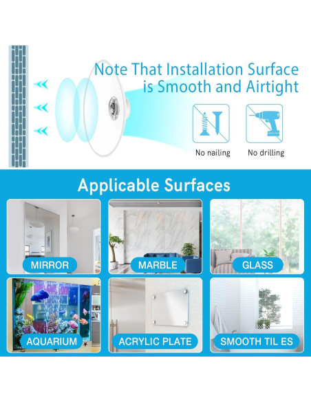Estantes de Ventana Acrílicos Skewo - Paquete de 2 con Ventosas