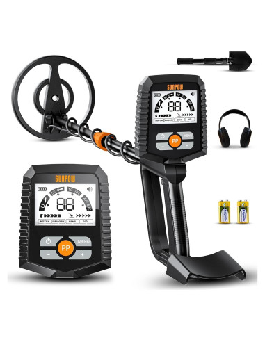 Detector de Metales SUNPOW MD13 Impermeable 8" LCD Ajustable