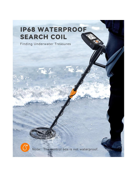 Detector de Metales SUNPOW MD13 Impermeable 8" LCD Ajustable