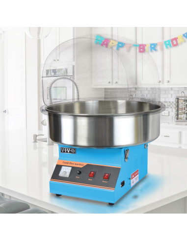 Máquina de Algodón de Azúcar VIVO 1030W Azul con Tazón 50.8cm