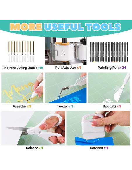 Kit de Accesorios Todo en Uno HQMaster para Máquina Maker/Explore Air