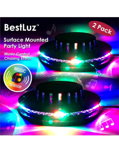 Luces de Fiesta LED Activadas por Sonido BestLuz x2 USB 5V 2