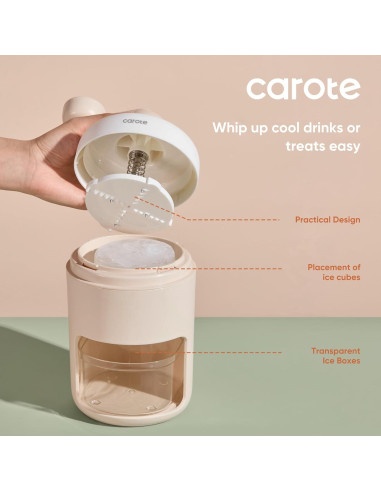 Máquina de Hielo Raspado Manual CAROTE A13138 - Portátil y Ligera