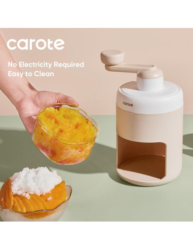 Máquina de Hielo Raspado Manual CAROTE A13138 - Portátil y Ligera