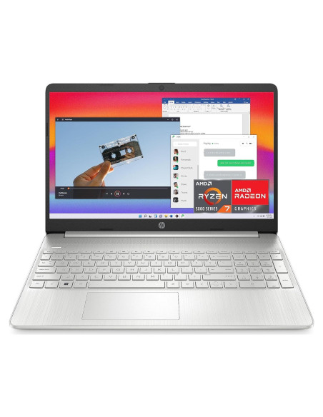 Laptop HP 15.6" AMD Ryzen 7 5700U 8GB RAM 256GB SSD