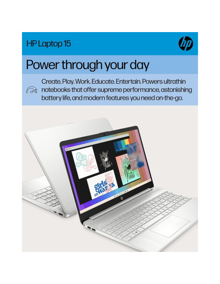 Laptop HP 15.6" AMD Ryzen 7 5700U 8GB RAM 256GB SSD