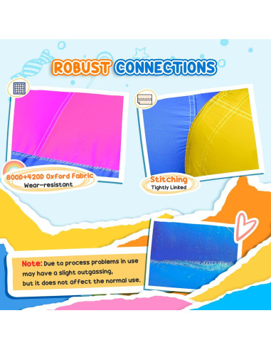 Casa Inflable de Agua Outsunny con Trampolín y Tobogán 3-8 Años