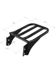 Sissy Bar Desmontable TCT-MOTORPARTS para Harley 2006+ Negro 2