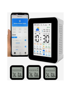 Estación Meteorológica Inalámbrica Nobito 3 Sensores WiFi