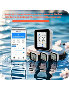 Estación Meteorológica Inalámbrica Nobito 3 Sensores WiFi 2