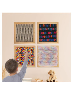 Juego de Paneles Táctiles Sensoriales Tenmind - 4 Piezas