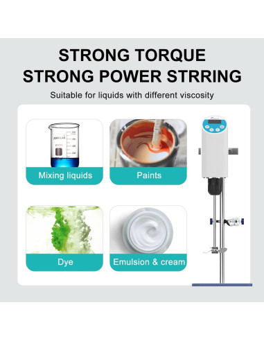 Mezclador Eléctrico de Agitación Digital JOANLAB 20L 100-2000RPM