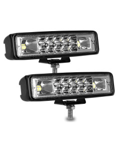 Barra de Luz LED Nicerpro 60W 10000Lm 15cm Impermeable 2 Pzas