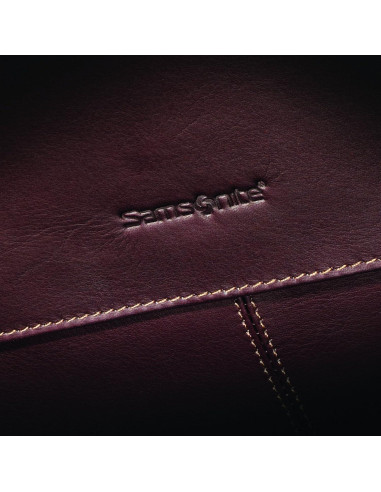 Bolsa Mensajera de Cuero Samsonite Marrón para Laptop 15.6"