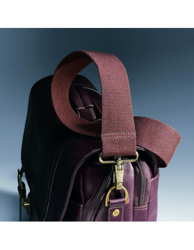 Bolsa Mensajera de Cuero Samsonite Marrón para Laptop 15.6"