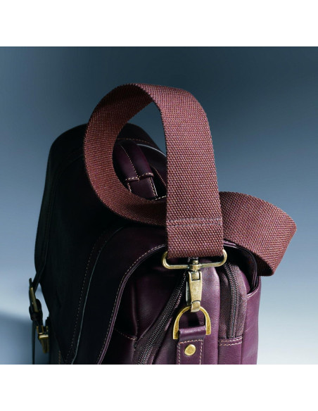 Bolsa Mensajera de Cuero Samsonite Marrón para Laptop 15.6"
