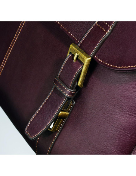 Bolsa Mensajera de Cuero Samsonite Marrón para Laptop 15.6"