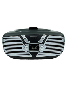 Boombox portátil SYLVANIA SRCD211 Negro con reproductor de CD
