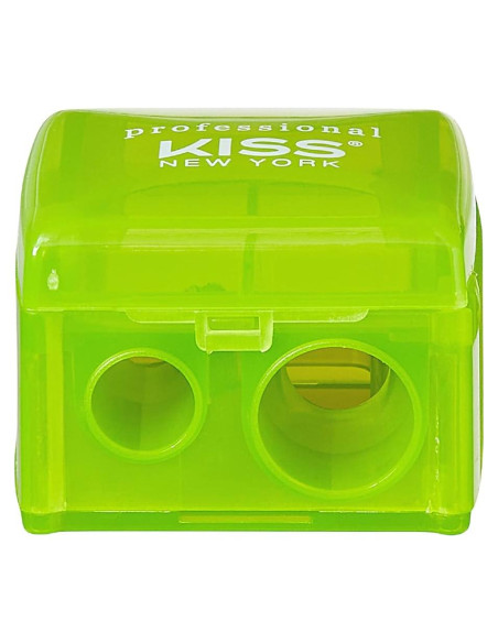 Sacapuntas Doble Profesional Kiss New York para Lápices Cosméticos