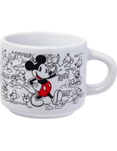 Conjunto de 4 tazas de espresso apilables Silver Buffalo Mickey Mouse