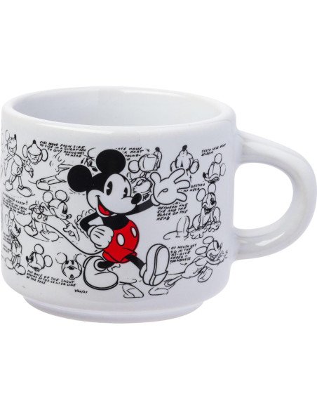 Conjunto de 4 tazas de espresso apilables Silver Buffalo Mickey Mouse